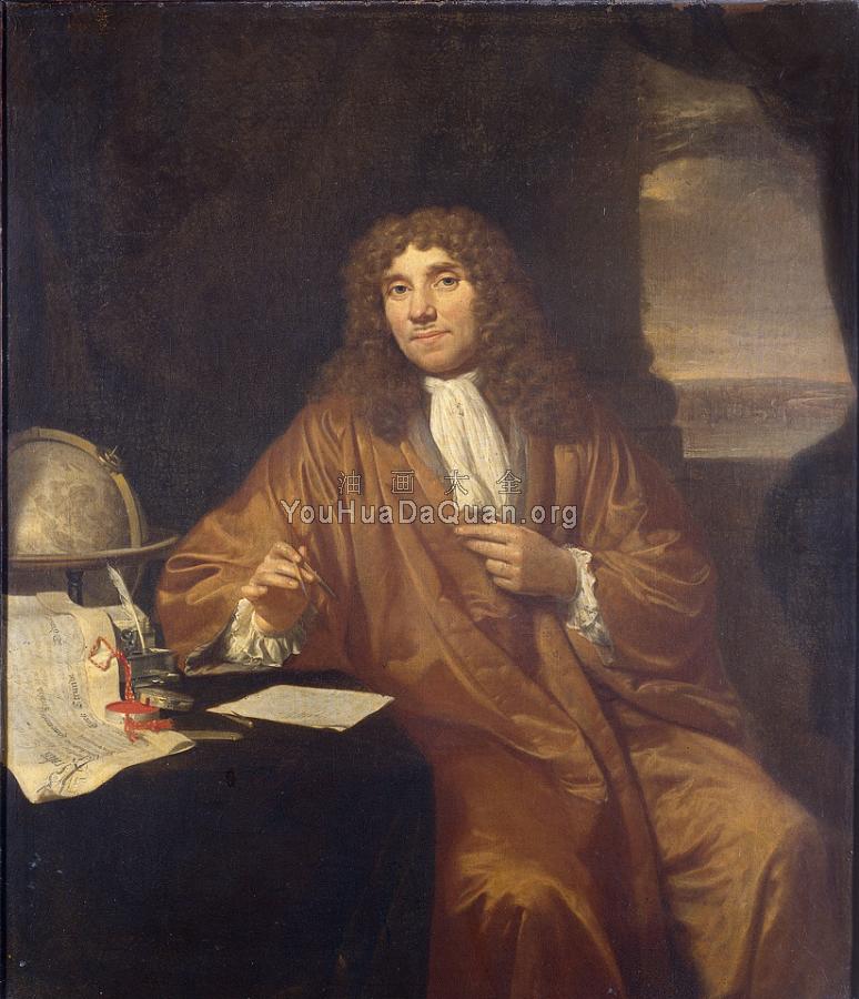 Portrait of Anthonie van Leeuwenhoek - 乔恩斯·维克耶